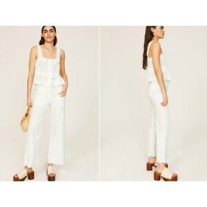 Veronica Beard Riggs Eyelet Pants